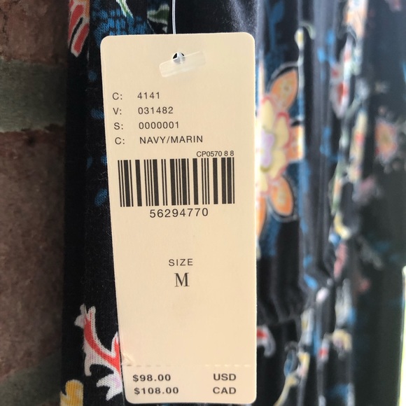 ANTHROPOLOGIE Luka Floral Sleeveless Jogger Jumpsuit Medium NWT - Picture 9 of 11